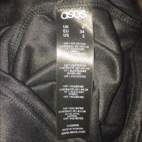 ASOS BLACK DRESS IN BALCK NWT - Picture 5 of 7